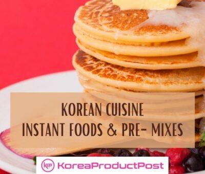 korean pre-mixes and instant foods
