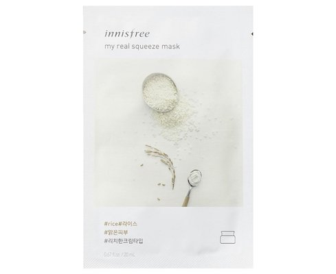 Innisfree My Real Squeeze Rice Sheet Mask rice in k beauty