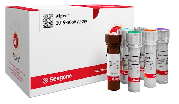 covid-19 testing kits Korea seegene