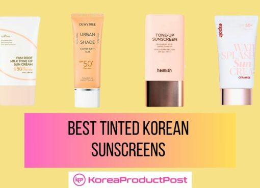 best tinted korean sunscreens
