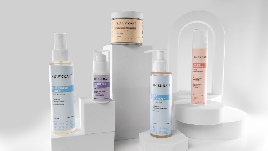 RiceKraft lightweight skincare products for Indian skin