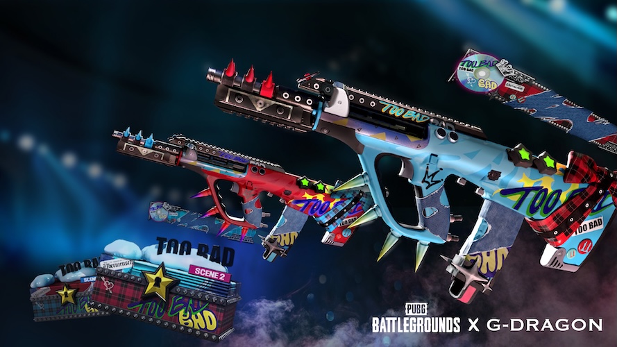 g-dragon pubg battlegrounds collab weapons