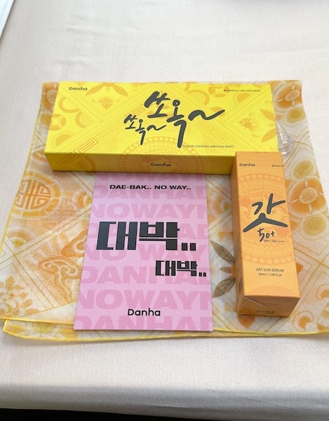 danha beauty products at milan loves seoul event