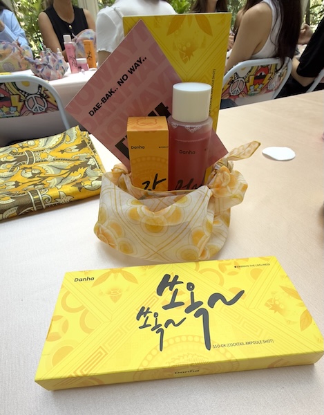 danha beauty products at milan loves seoul event