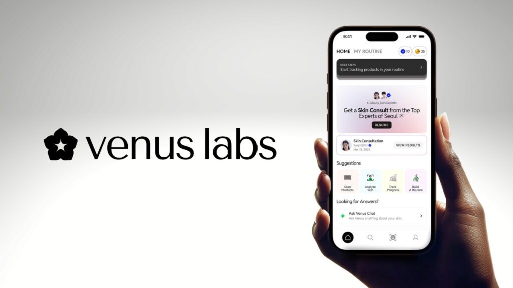 venus labs personalized korean skincare app